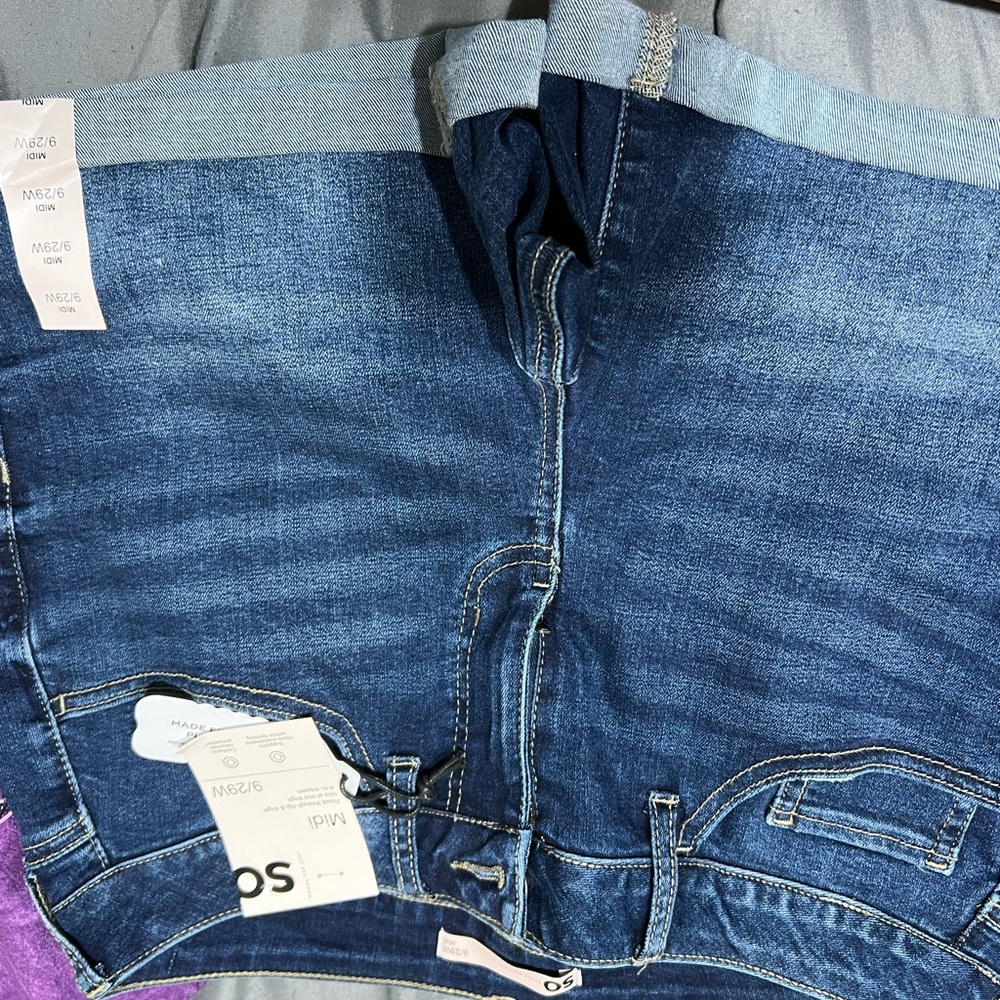 Womens Blue Jean Shorts